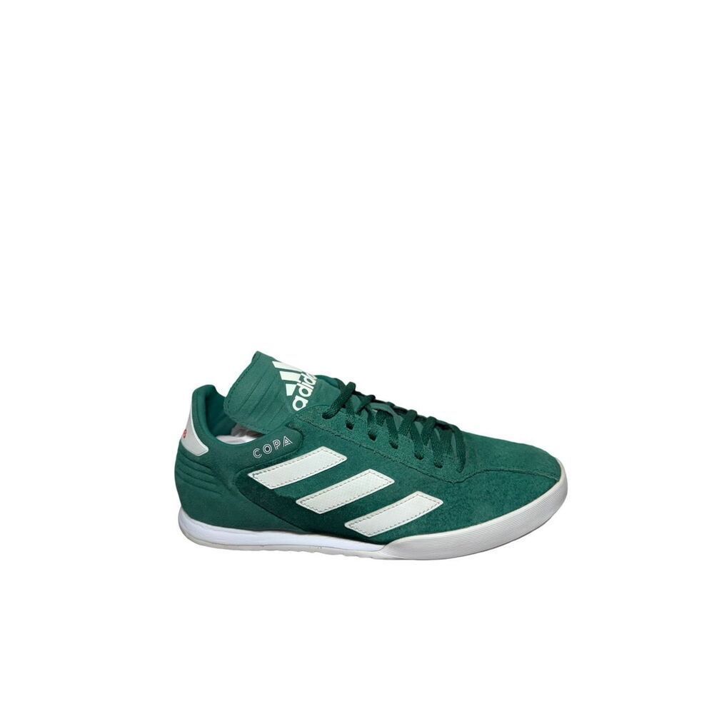 adidas Green Suede Copa Low-Top Sneaker with White Stripes size 7.5